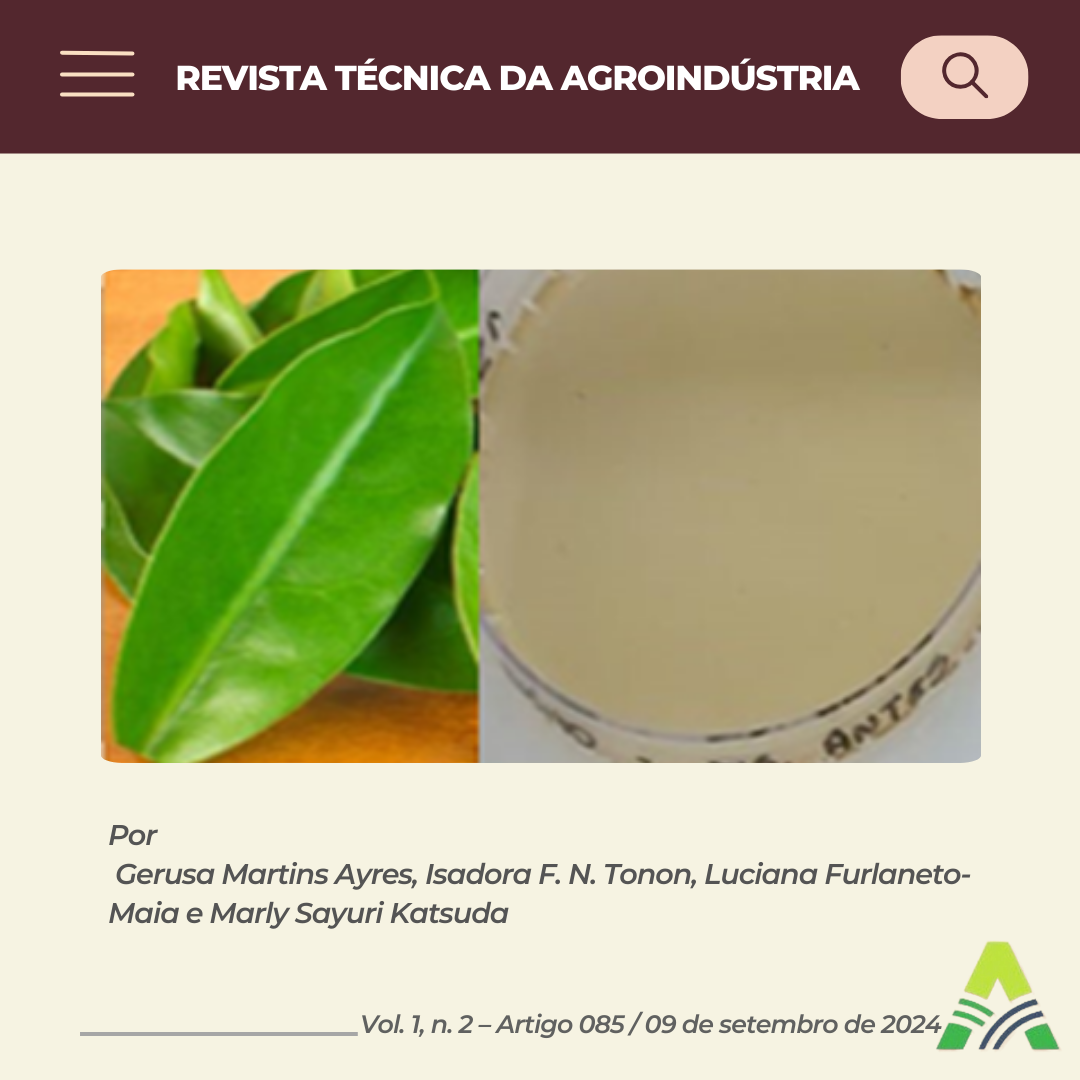 POTENCIAL DE APLICAÇÃO DA MUCILAGEM DE ORA-PRÓ-NÓBIS EM FILMES DE COBERTURA APLICADOS EM ALIMENTOS